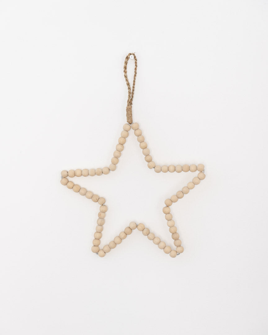 Wooden bead star