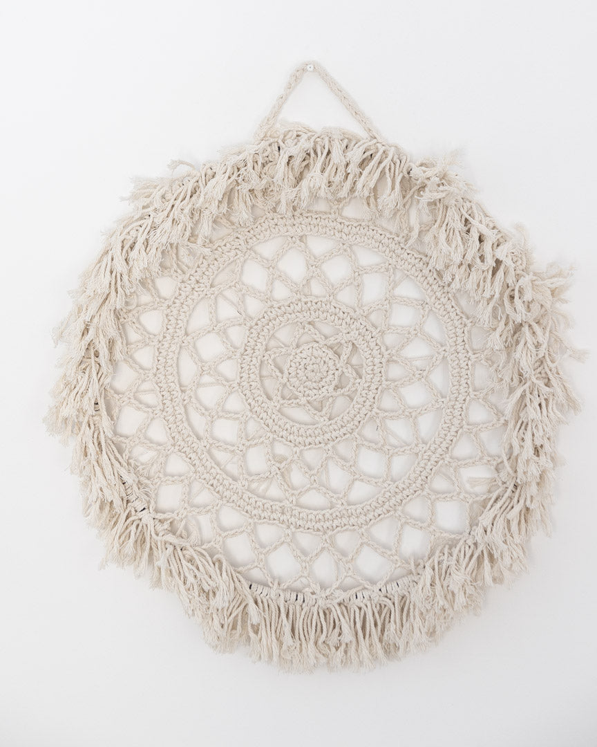 Round Macrame Wall Panel